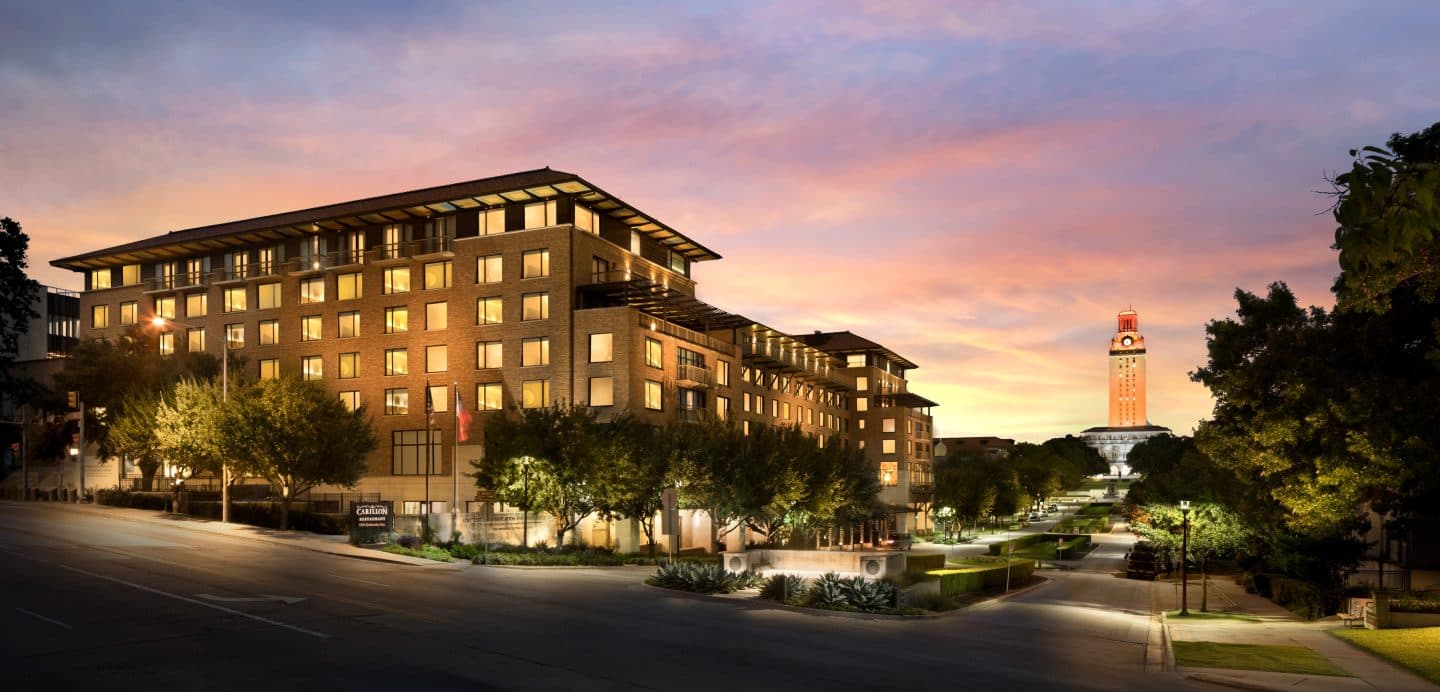 Exterior of AT&T Hotel and Conference Center.