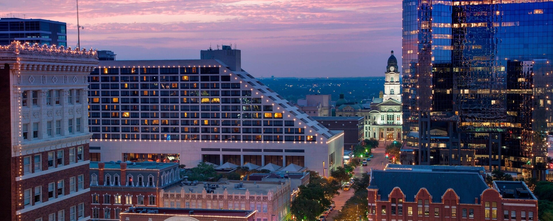 Exterior of The Worthington Renaissance Fort Worth Hotel.